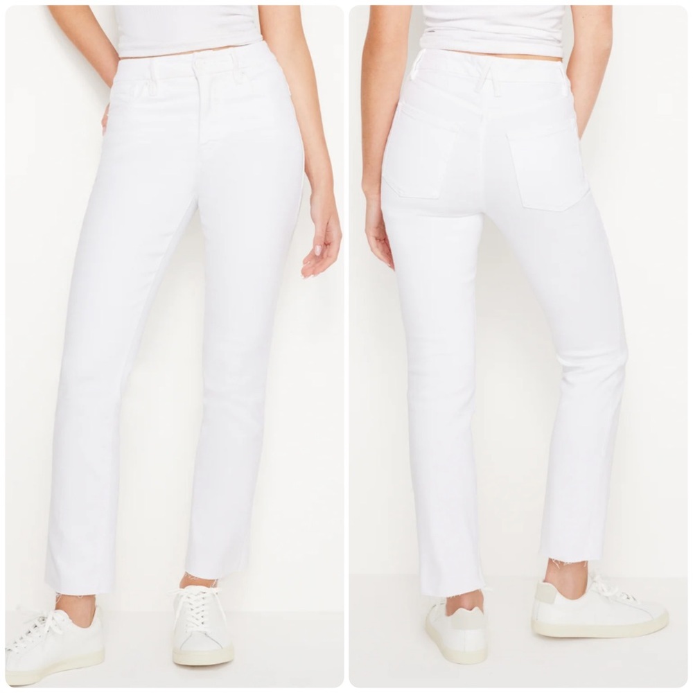 Good American Women's Straight Leg Jeans - White